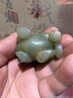 和田玉貔貅雕把件一件