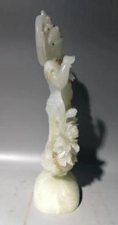 和田玉镶嵌观音